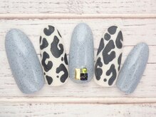 ワンネイル(ONE NAIL)/＃ヒョウ柄ネイル＃秋ネイル