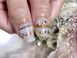 手書き/ミラーネイル/アート