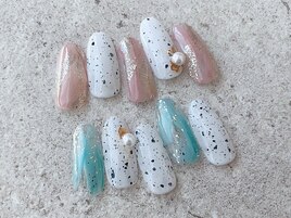 夏ニュアンスネイル