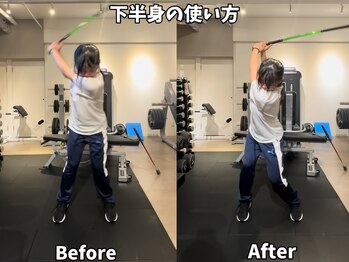 トレーニングジムスリー/飛距離UP！下半身の使い方！