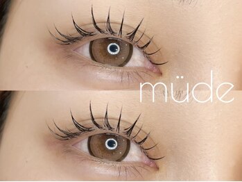 ミューデ(mude)の写真/何度でも同価格♪受賞歴多数,長年経験を積んだプロの,スピーディー&丁寧な施術で目元に"可愛い"をプラス☆
