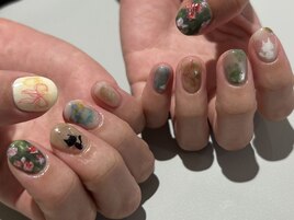 絵画風ネイル