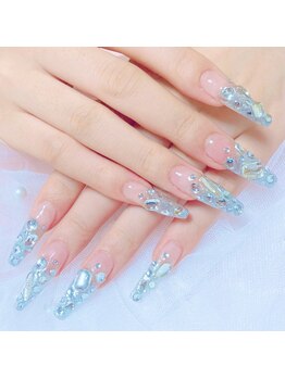 ミニョン(Minyon)/ストーン盛り放題/ラメグラデ