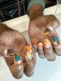 サラサネイルズ 代官山 恵比寿(sarasanails) カラフルアート♪