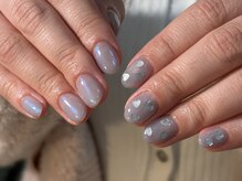 フィロンネイル 本町店(filonnail)/ハートホロ×オーロラ