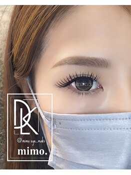 ミモ(mimo.)の写真/【デザイン、ずっと崩れない】驚異の持続力を誇る最新技法でバラつき知らずの美しい上向きまつ毛をキープ◎