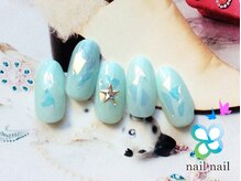 ネイルネイル 南森町店(nailnail)/ブルーオーロラネイル♪