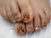 ネイルアトリエルカ(nail atelier LUCA)/W-917 大人可愛いべっ甲ネイル
