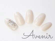 アヴィニール 表参道(Avenir)/オーガンジーフラワーネイル