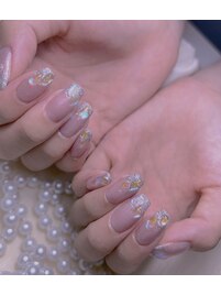 うるうる氷ネイル