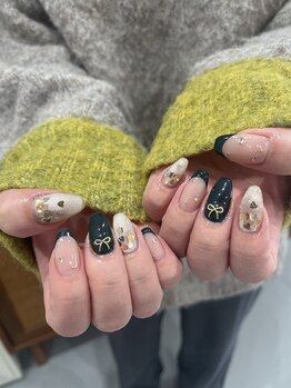 大人バレンタインネイル☆