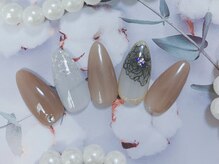 キラキラネイル 川口 南鳩ヶ谷店/秋シンプルデザイン