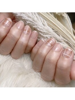 アオマリー(Aomalie)/上品チェックネイル　¥10,670