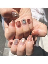 アース コアフュールボーテ 佐久平店(EARTH coiffure beaute)/ニュアンスネイル　10850円