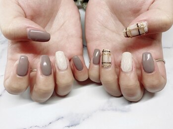 レピ(RePi)/チェック×ニットネイル