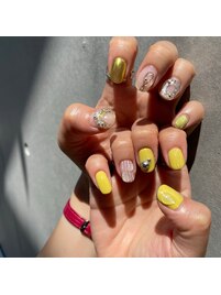 左右非対称イエローニュアンス♪