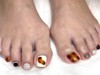 プラス ファースト(Plus 1st)/べっ甲ネイル♪byNinomiya