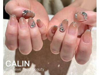 ベージュフラッシュグラデ