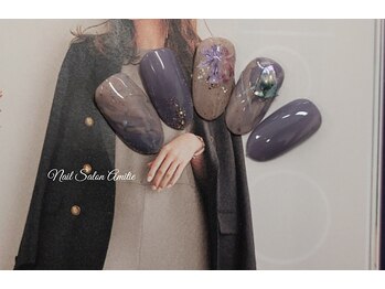 ネイルサロン アミティエ(Nail Salon Amitie)/nuance×押し花flower:大人系