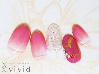 メイクプラスネイル ヴィヴィッド(MAKE+NAIL vivid)/*冬ブライダルネイル*