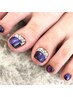 FOOT＊ワンポイントアート2本＋角質ケアコース　13,200円