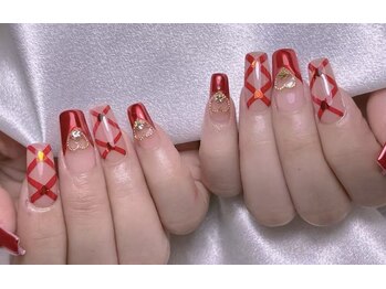 エムズ ネイルサロン(M2)/欧米風バレンタインネイル