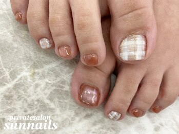 サンネイルズ(sun nails)/フット4本アートマグネット追加