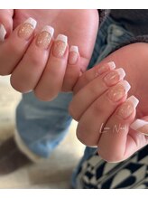 ロコネイル(Loco Nail)/フレンチ(ラメライン無し)¥7000