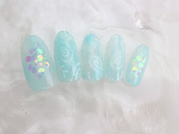 ネイルサロン あかねいろ/春夏 シェル ニュアンス