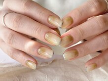 アイネイルズ 梅田店(I nails)/塗りかけシルバーライン¥9700