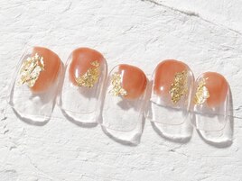 金箔シンプルオレンジ8700yen