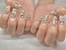 ネイルスペース ジェイズ ピンキー(NAIL SPACE J's PINKY)/キラキラギャルネイル