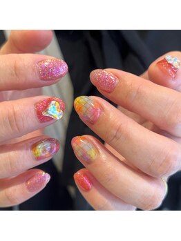 ビューティマーケット アングゥ(BEAUTY MARKET ungu)/レインボーネイル