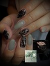 【くすみカラー×レース】
