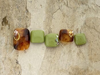 モモネイル(MOMO nail)/マーブルフットネイル