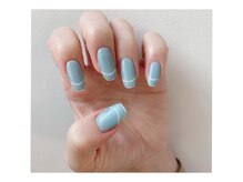 リッシュネイルアンドアイラッシュ グランデ(Riche nail&eyelash grande)/囲みフレンチ