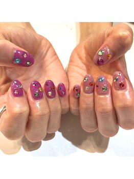 アヤネイルズ アンド アイラッシュ(AYA NAILZ.＆Eyelash)/キラキラネイル