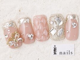 蝶々ガラスフレンチキルティング