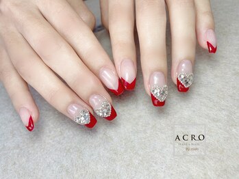 アクロネイル アンド アイ(ACRO NAIL&EYE)/ハート埋め尽くしネイル