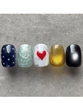 タオドットネイル(TAO...nail)/【定額】アシメデザインアート