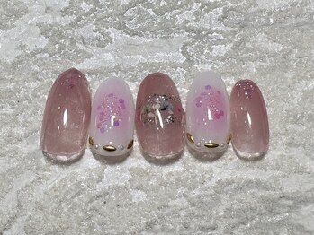 ネイルサロン メイプル(Nail Salon maple)/チーク＆押し花