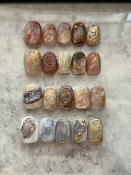 サロン ヌイ(salon NUI)の写真/奥行きを纏うニュアンスデザイン、質感で魅せるシンプルデザイン
