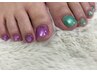 【ご新規様限定】JrネイリストNanami/Mio限定★Footマグネットワンカラ￥6000