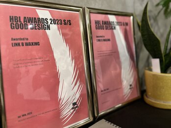 リンクビーワクシング(LINK B WAXING)/HBL公式のAWARDにて四国初受賞★