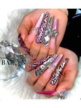 バロン 新宿店(BARON)/ピンク×ゼブラ柄