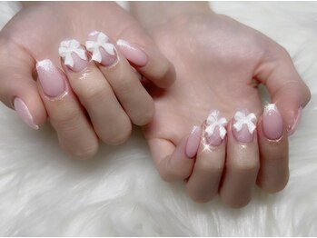 アンダンテ ネイル スタジオ トウキョウ(ANDANTE NAIL STUDIO TOKYO)/リボンネイル