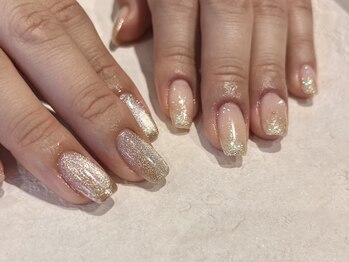 マグネット×ラメグラデーション