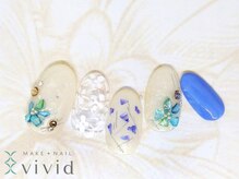 メイクプラスネイル ヴィヴィッド(MAKE+NAIL vivid)/＊冬ブライダルネイル＊