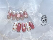 ネイルサロン エアフォルク 銀座(Erfolg)/お花モチーフネイル