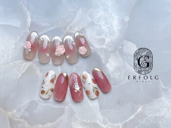 ネイルサロン エアフォルク 銀座(Erfolg)/お花モチーフネイル